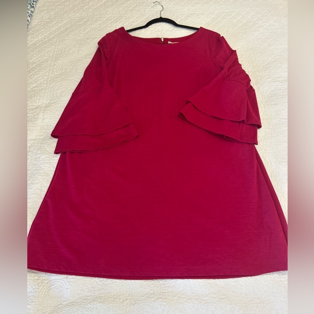 Cato Dark Pink 🩷 Bell Sleeve Dress - Picture 4 of 9